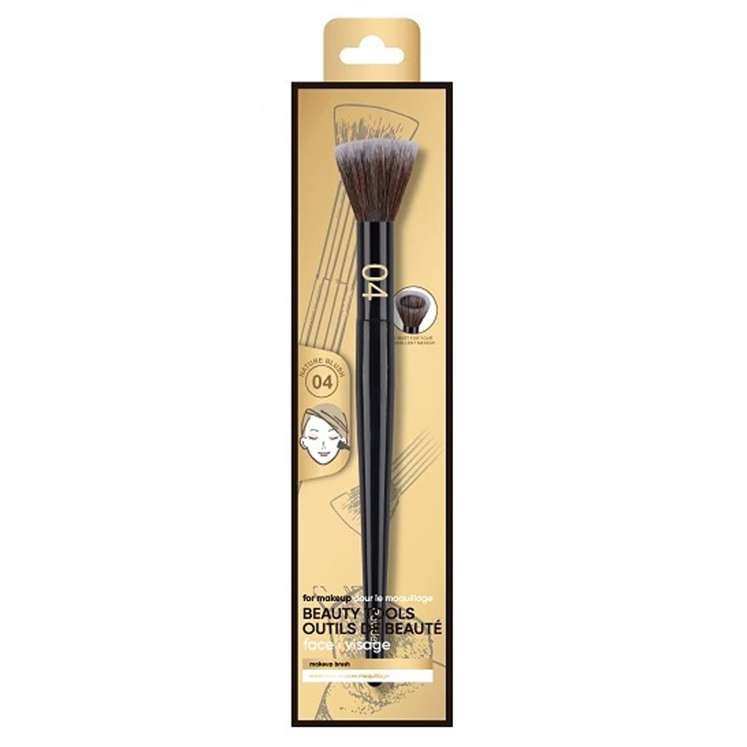 Top Dented Powder Brush Black Gold Series Flat| WBM MART