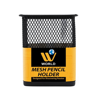 Mesh Pencil Holder - Black Color | WBM World