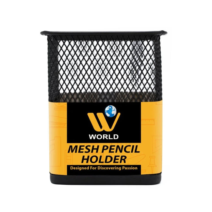 Mesh Pencil Holder - Black Color | WBM World
