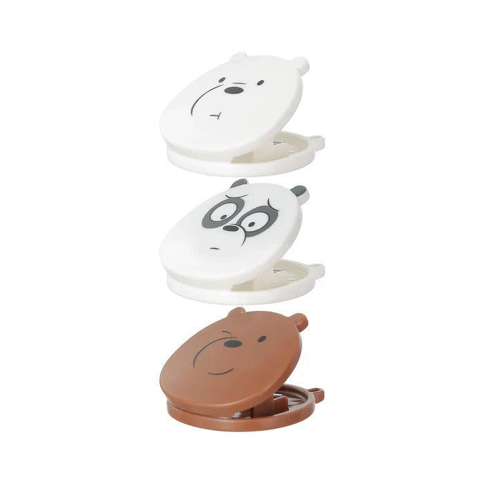 We Bare Bears Clamp Set – 3 Pcs Character Paper &amp; Snack Clips | WBM MART