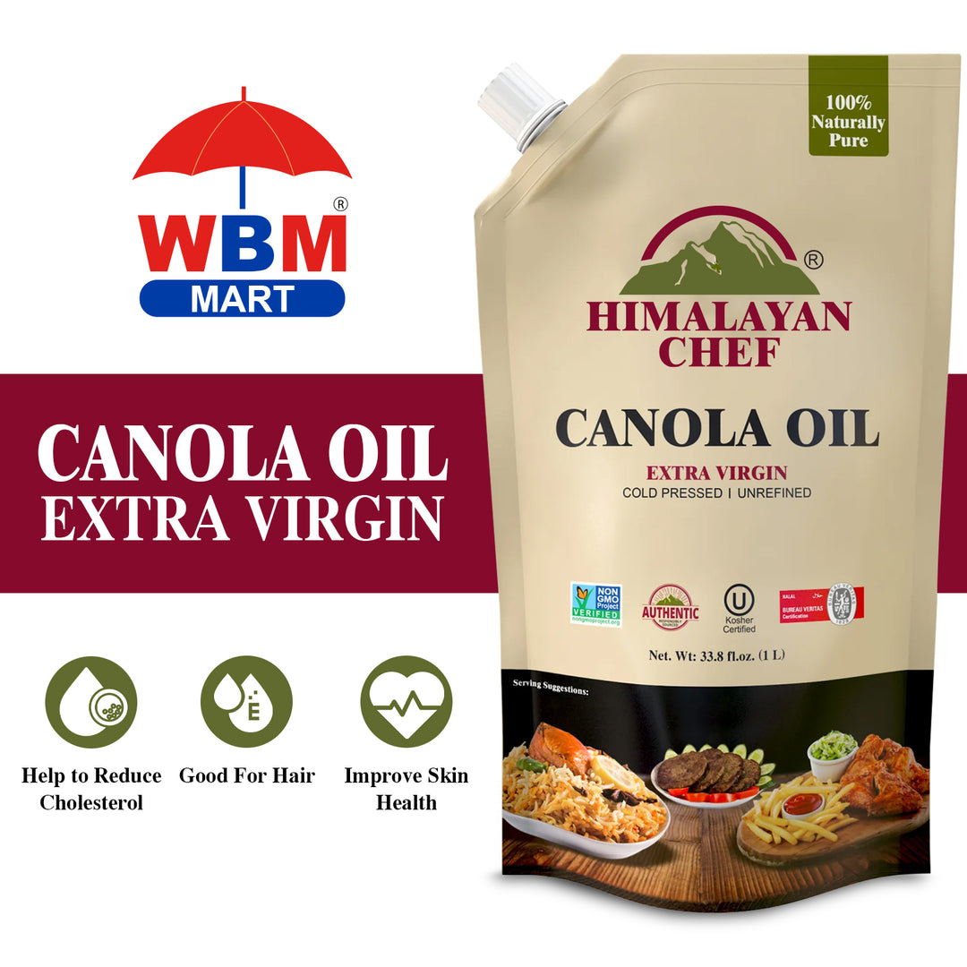Canola Oil - 2.2 lbs (1 Ltr) | Himalayan Chef
