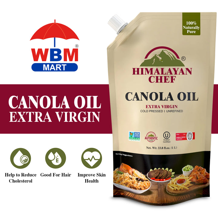 Canola Oil - 2.2 lbs (1 Ltr) | Himalayan Chef