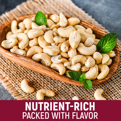 Cashew (Kaju) Roasted Square Plastic Jar - 0.43 lbs (198g) | Himalayan Chef