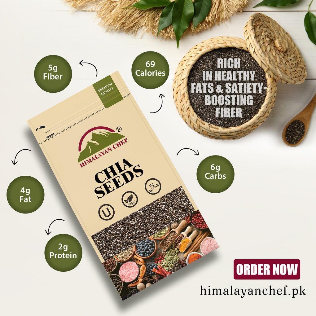 Chia Seeds 0.2lbs (100g)| Himalayan Chef