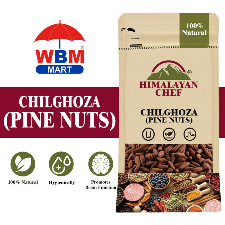 Chilghoza (Pine Nuts) With Shell 100g | Himalayan Chef