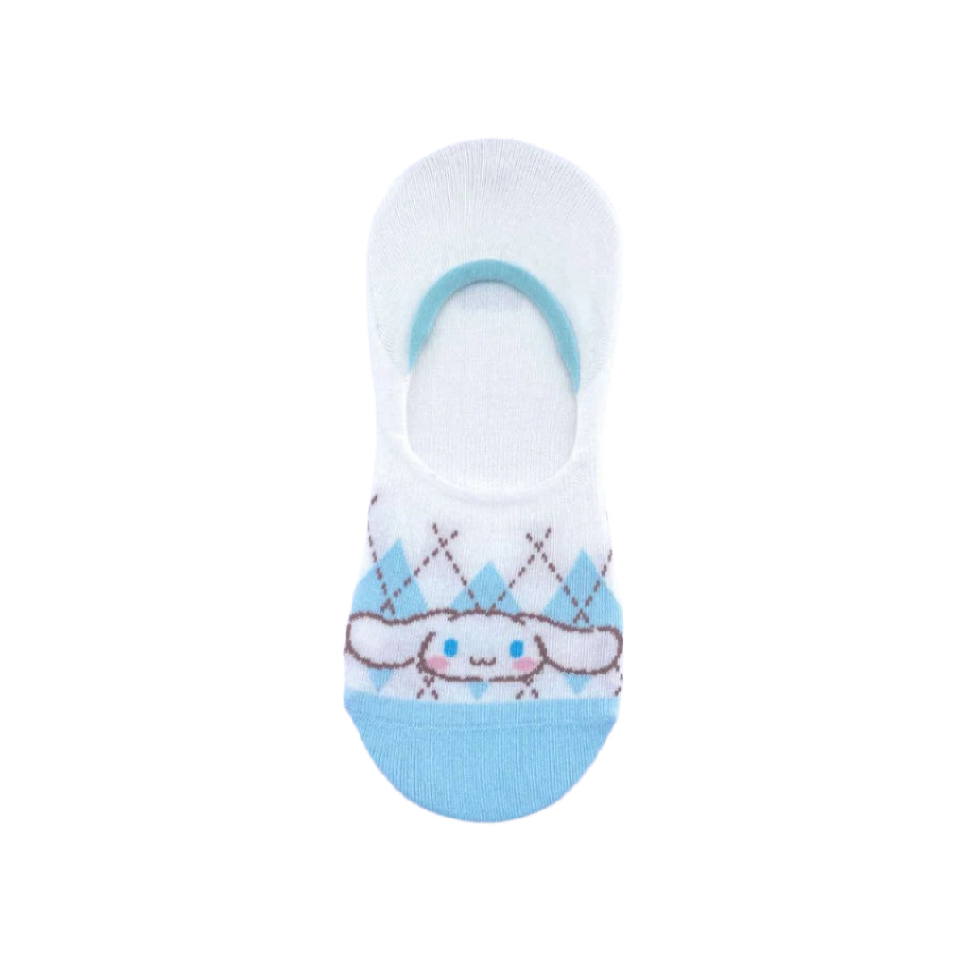 Cinnamoroll Checkered No-Show Socks Cute Low Cut | WBM MART
