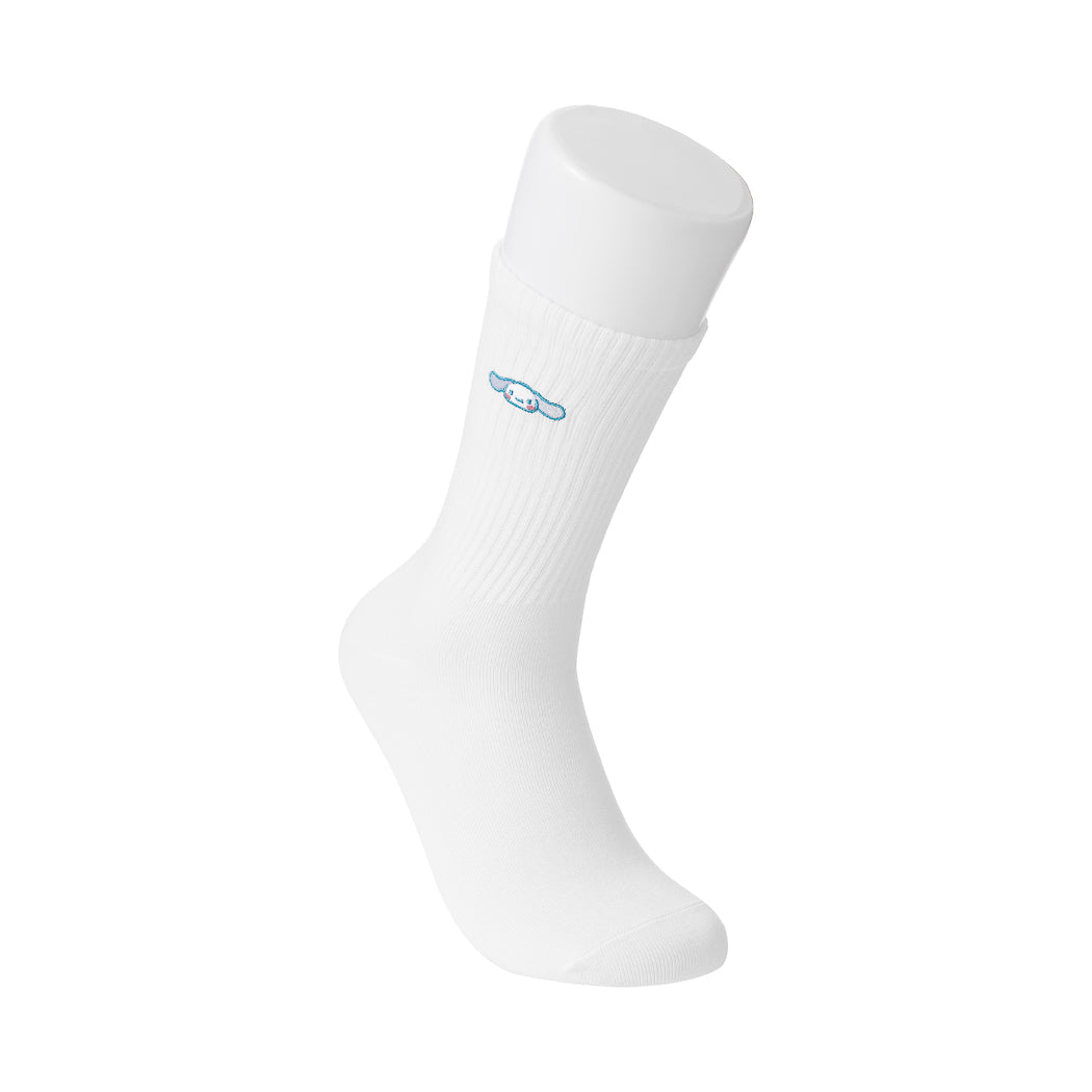 Cinnamoroll Printed White Crew Socks Breathable Wear | WBM MART