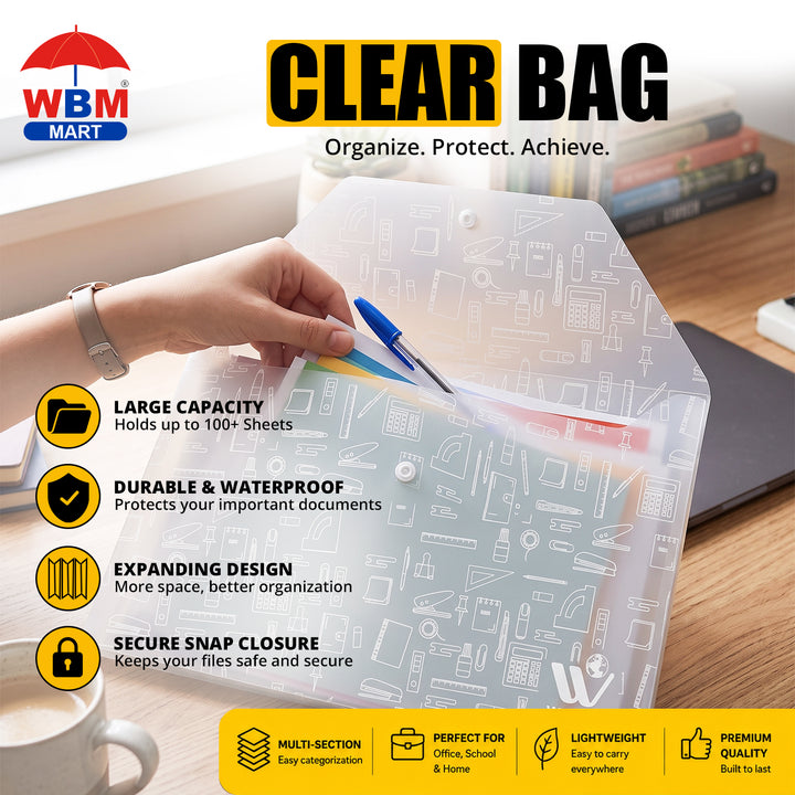 Clear Bag - 12 Pcs | WBM World