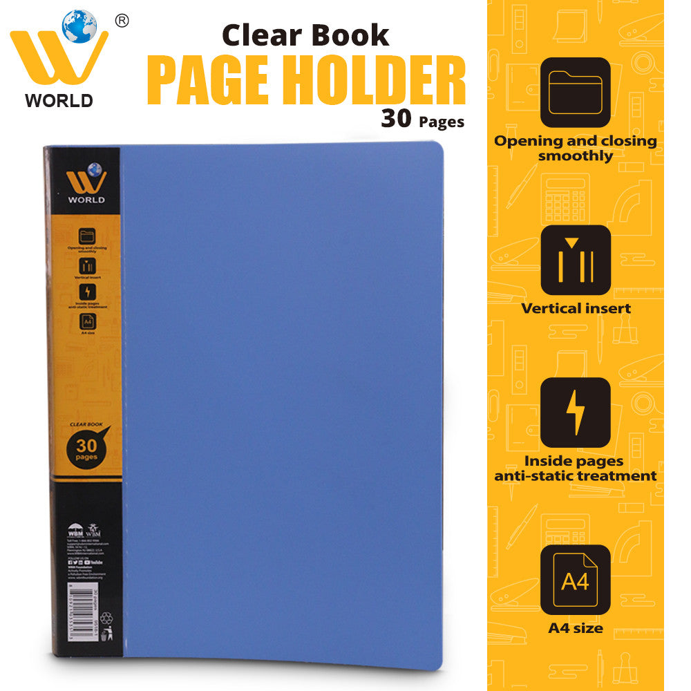 Clear Book Page Holder - 30 Pages | WBM World