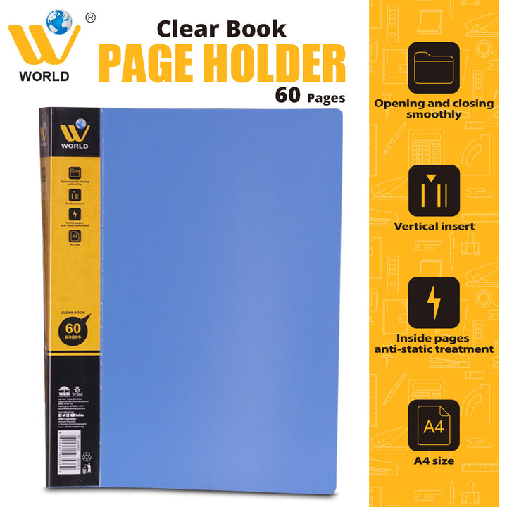 Clear Book Page Holder - 60 Pages | WBM World