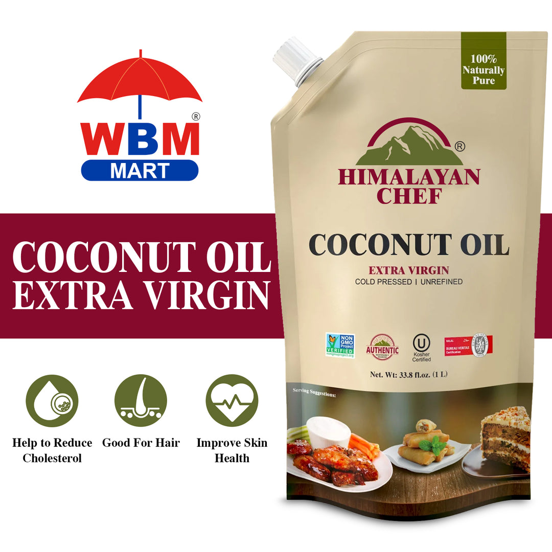 Coconut Oil - 2.2 lbs (1 Ltr) | Himalayan Chef