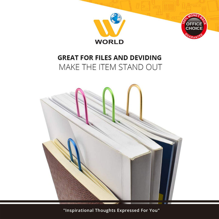 Colored Paper Clips - 200 Pcs | WBM World