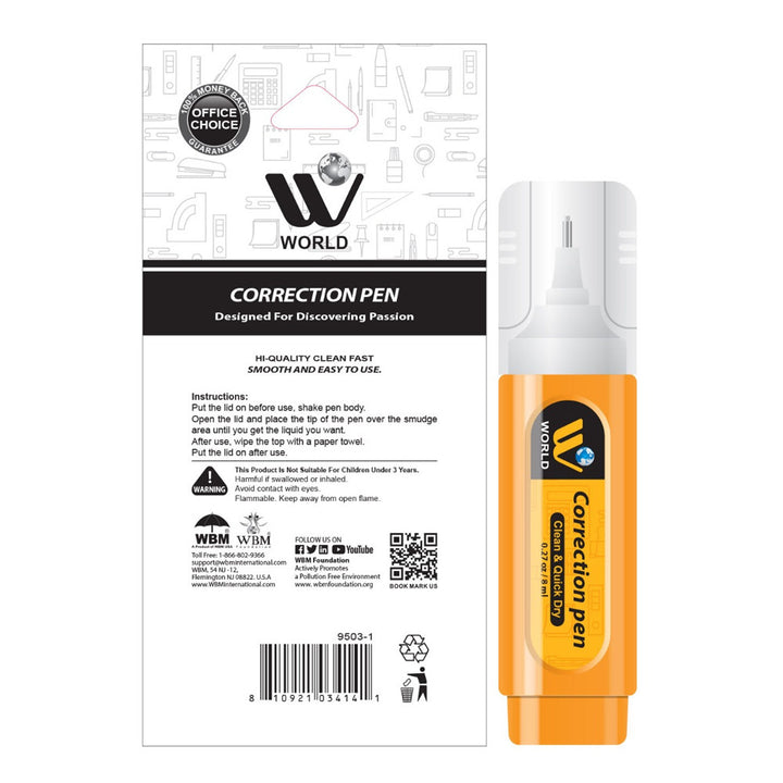 Correction Pen - 8 ml | WBM World