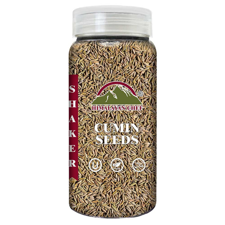 Cumin Seeds (Zeera) Plastic Shaker - 0.26 lbs (120g) | Himalayan Chef
