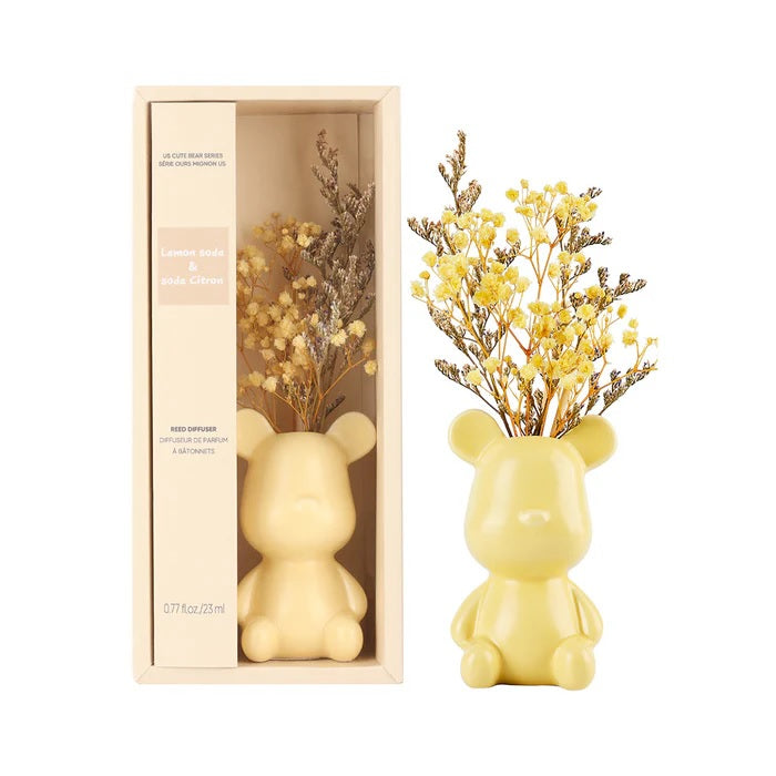 Cute Bear Series Reed Diffuser( Lemon Soda) | WBM MART