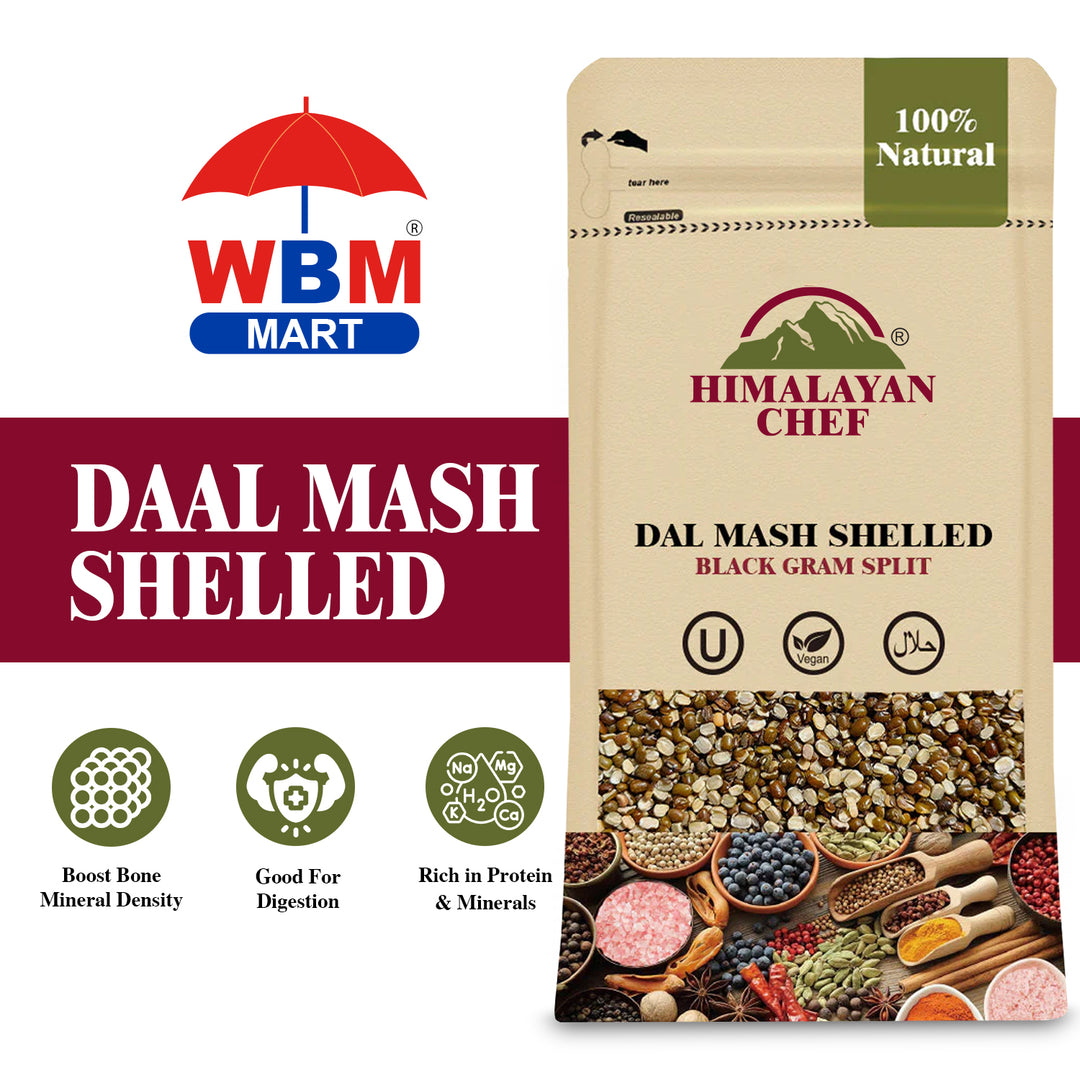 Daal Mash Shelled - 2 lbs (908g) | Himalayan Chef