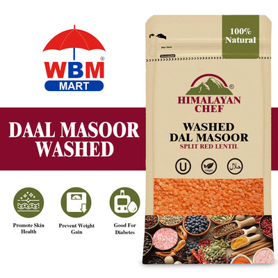 Daal Masoor Washed - 1 lbs (454g) | Himalayan Chef