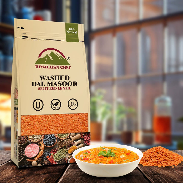 Daal Masoor Washed - 2 lbs (908g) | Himalayan Chef