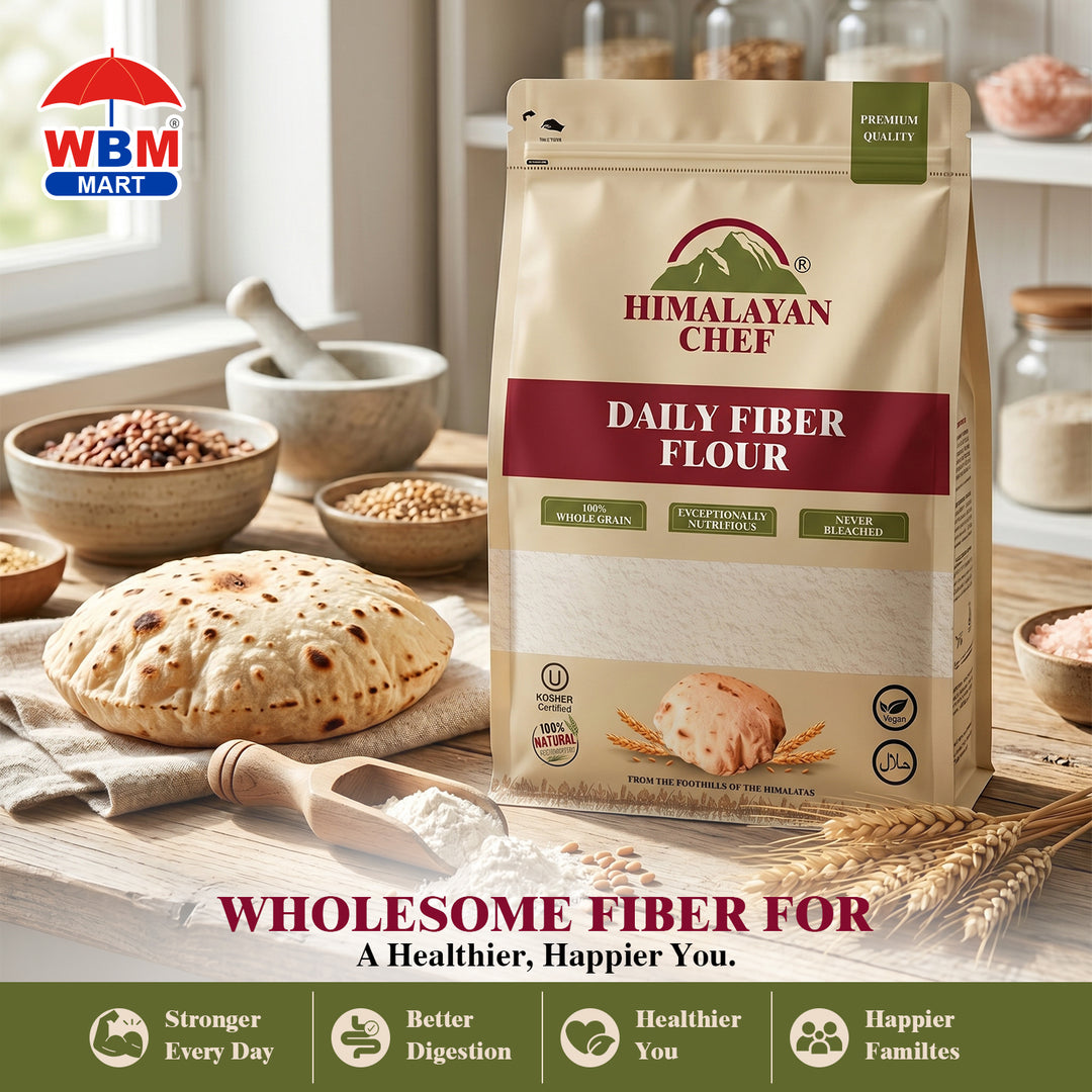 Daily Fiber Multivitamin Flour (Atta) - 10 lbs (4540g) | Himalayan Chef