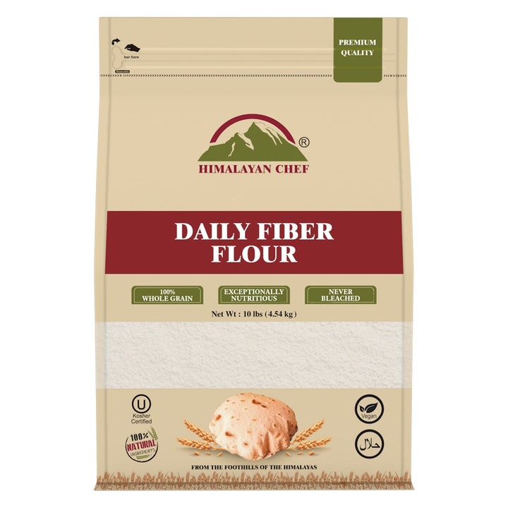 Daily Fiber Multivitamin Flour (Atta) - 10 lbs (4540g) | Himalayan Chef