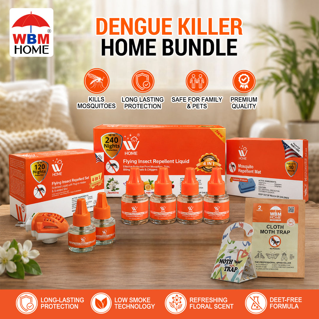 Dengue Protection Bundle – Mosquito Machine, Liquid &amp; Trap Combo | WBM Mart