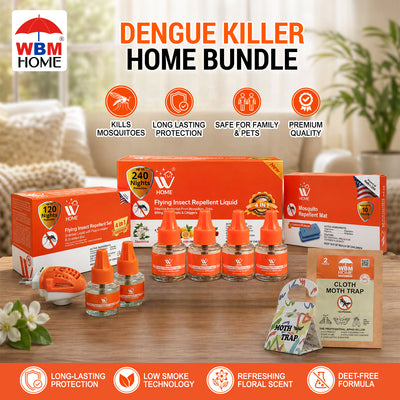 Dengue Protection Bundle – Mosquito Machine, Liquid & Trap Combo | WBM Mart