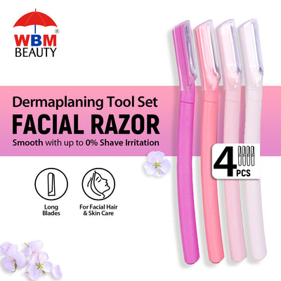 Dermaplaning Tool Set Women Razor - 4pcs | WBM Beauty