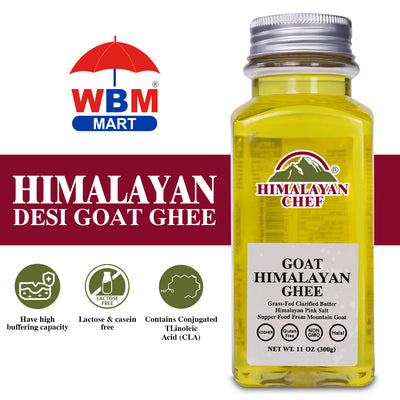 Himalayan Desi Goat Ghee- Square Plastic jar 0.66 lbs (0.3 Ltr)