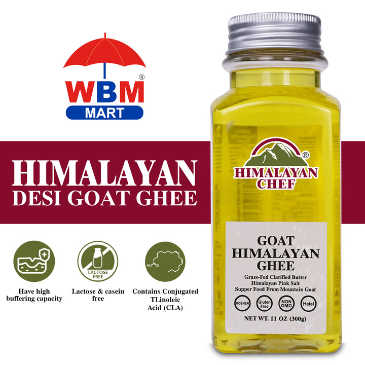 Himalayan Desi Goat Ghee- Square Plastic jar 0.66 lbs (0.3 Ltr)