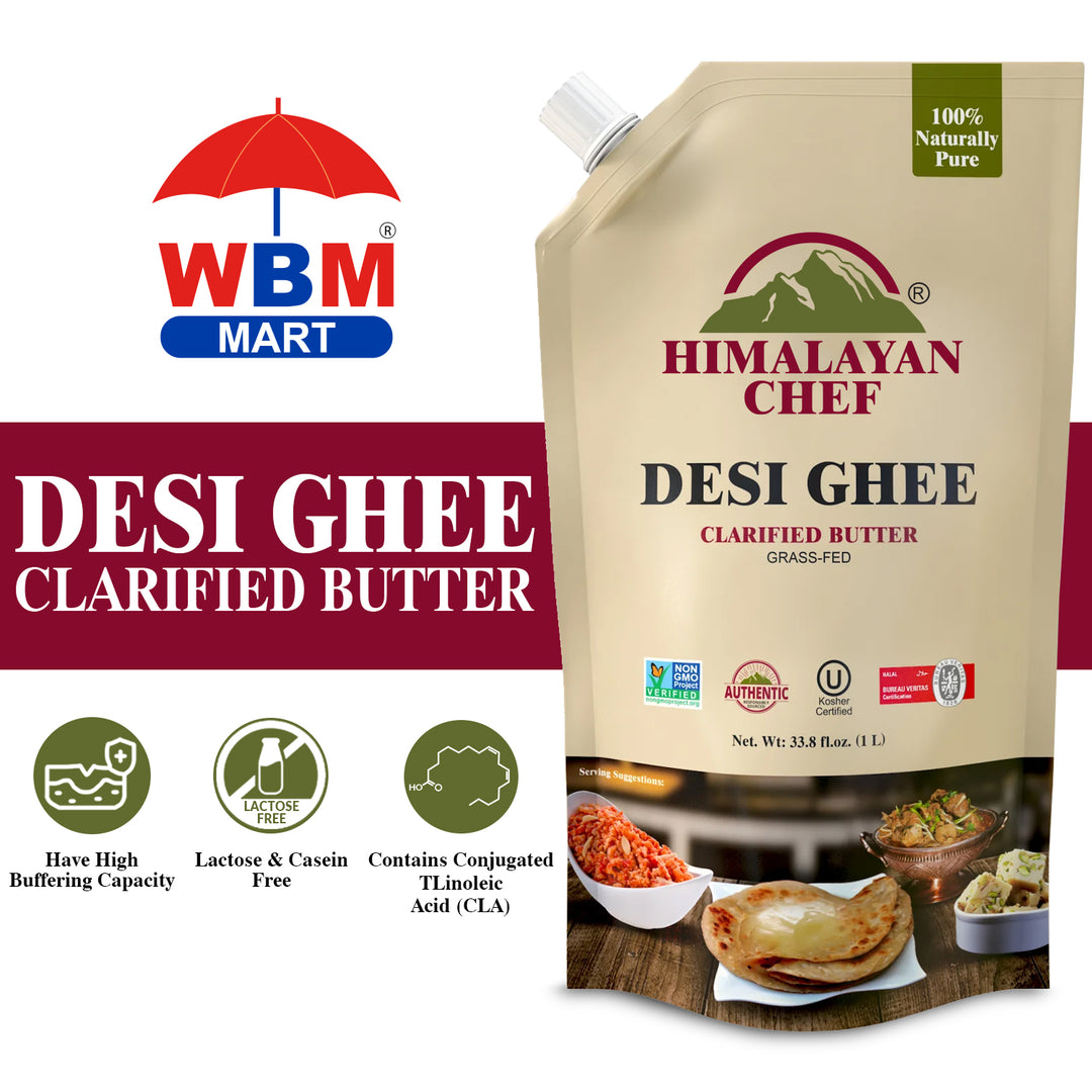 Desi Ghee- Craft bag - 2.2 lbs (1 Ltr) | Himalayan Chef