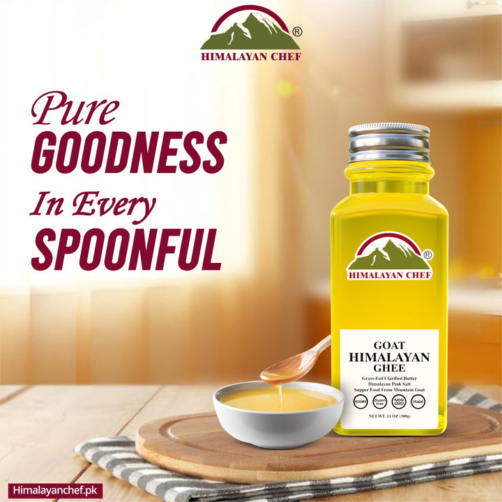 Himalayan Desi Goat Ghee- Square Plastic jar 0.66 lbs (0.3 Ltr)