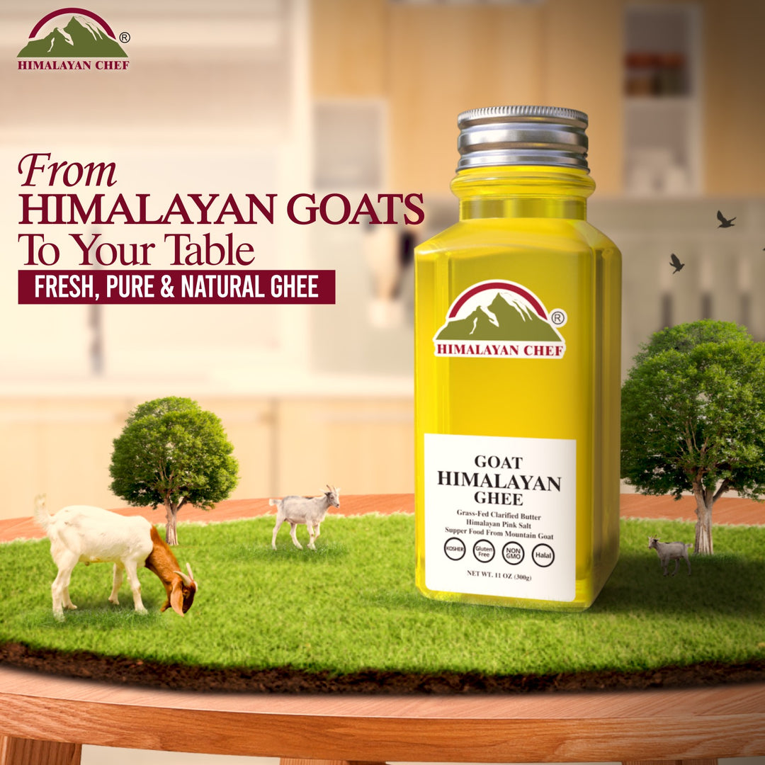 Himalayan Desi Goat Ghee- Square Plastic jar 0.66 lbs (0.3 Ltr)