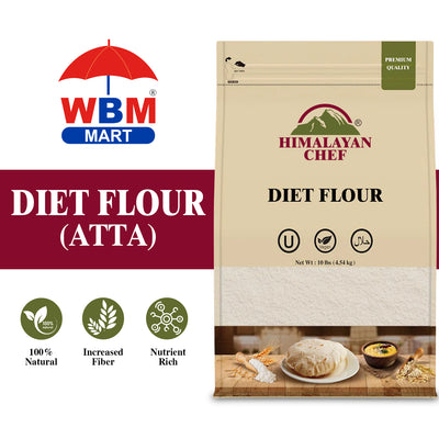 Diet Flour (Atta) - 10 lbs (4540g) | Himalayan Chef