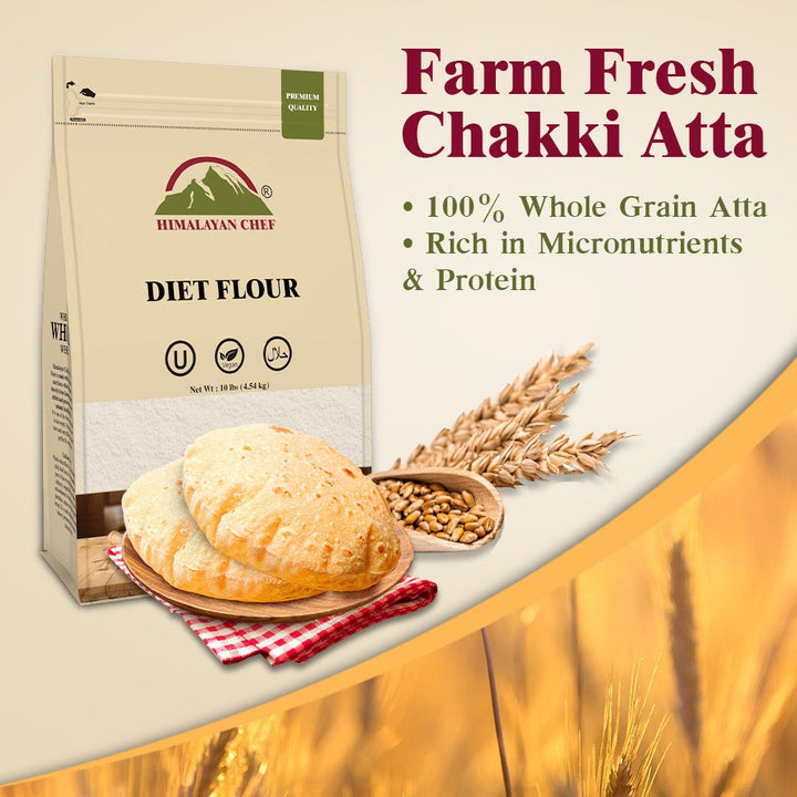 Diet Flour (Atta) - 1.76 lbs (800g) | Himalayan Chef