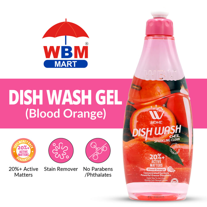 Dish Wash Gel Blood Orange - 500 ml | WBM Home