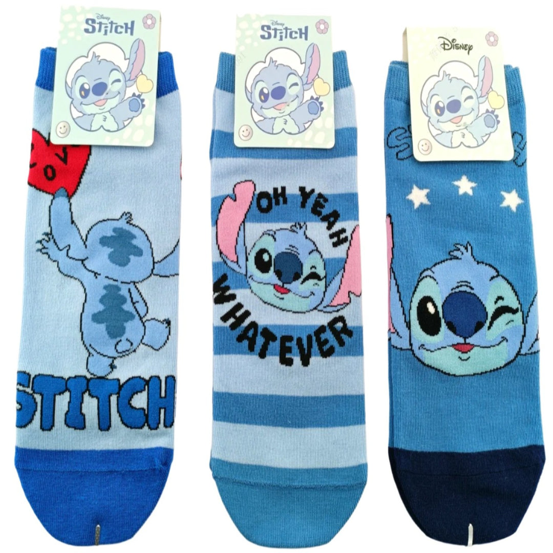 Disney Lilo and Stitch Character Print Ankle Socks 1 Pair | WBM MART
