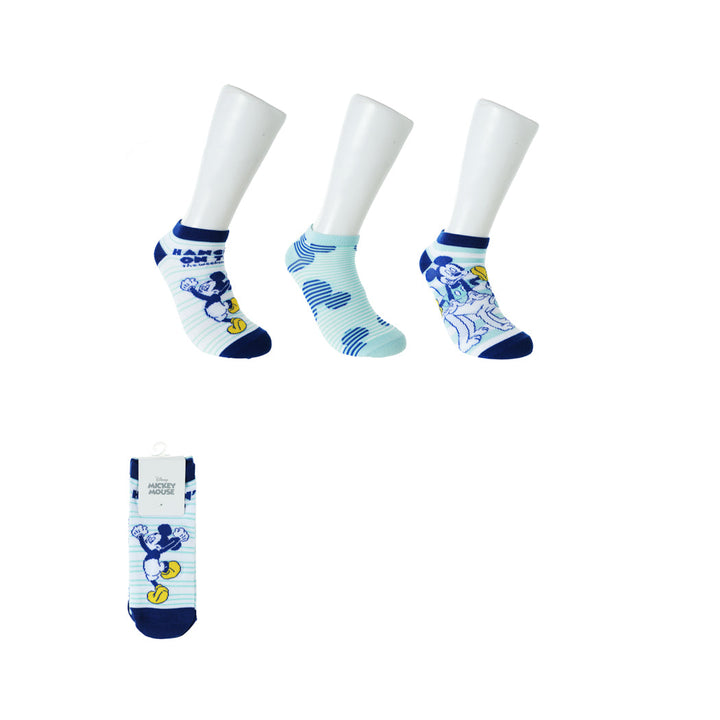 Disney Mickey Mouse Low Cut Casual Socks Set (3 Pairs) | WBM MART