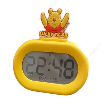 Disney Winnie the Pooh Kids Alarm Clock for Bedroom Decor Yellow | WBM MART