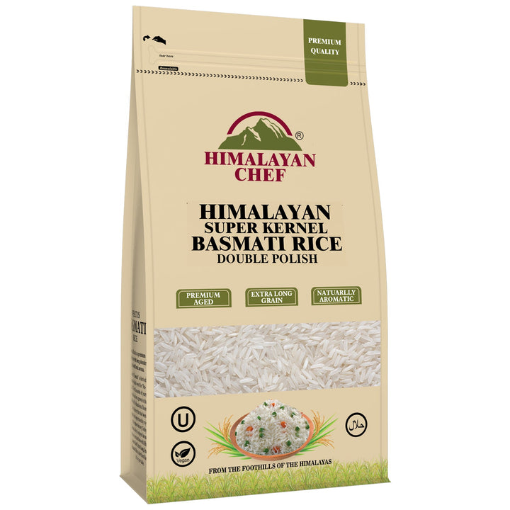 Super Kernel Basmati Rice Old - Double Polish - 10 lbs (4500g) | Himalayan Chef