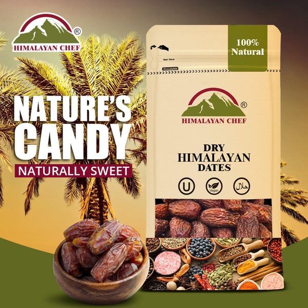 Dry Dates - 0.9 lbs (400g) | Himalayan Chef