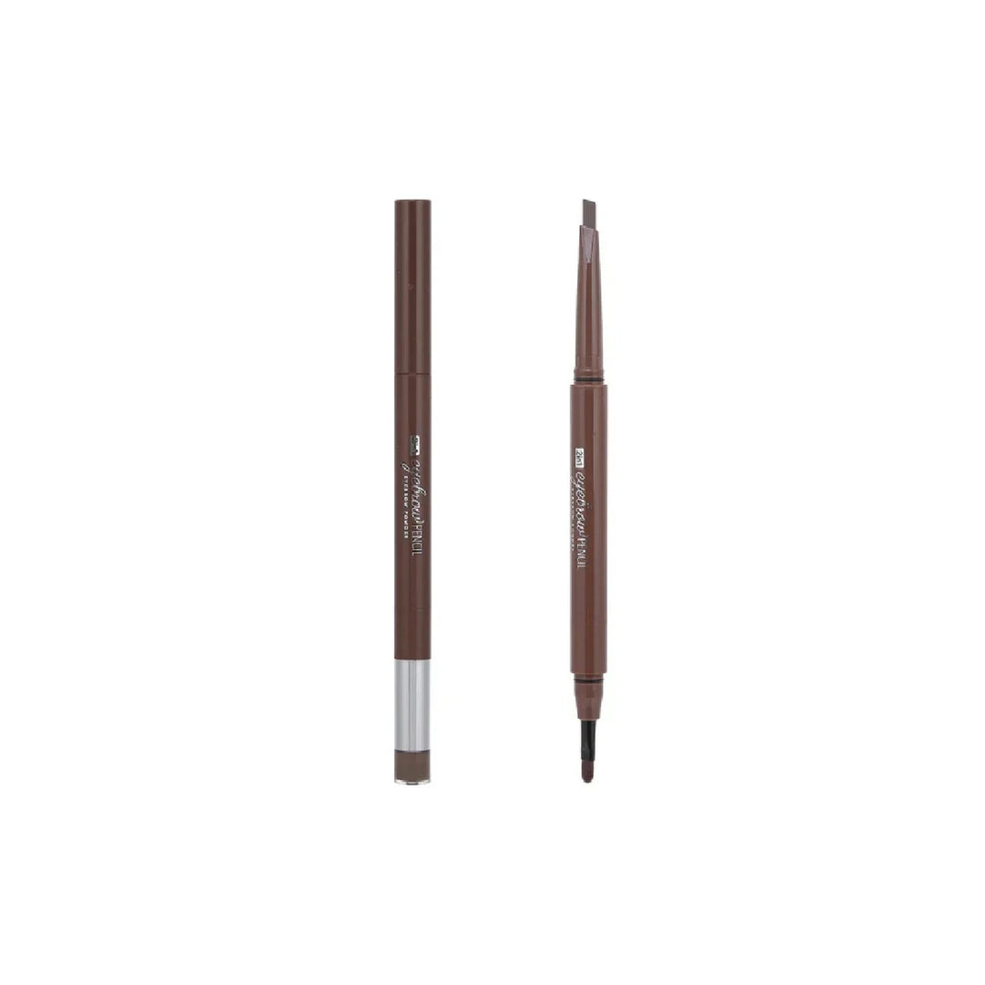 2 in 1 Eyebrow Pencil +Eyebrow Powder (Dark Brown ) | WBM MART