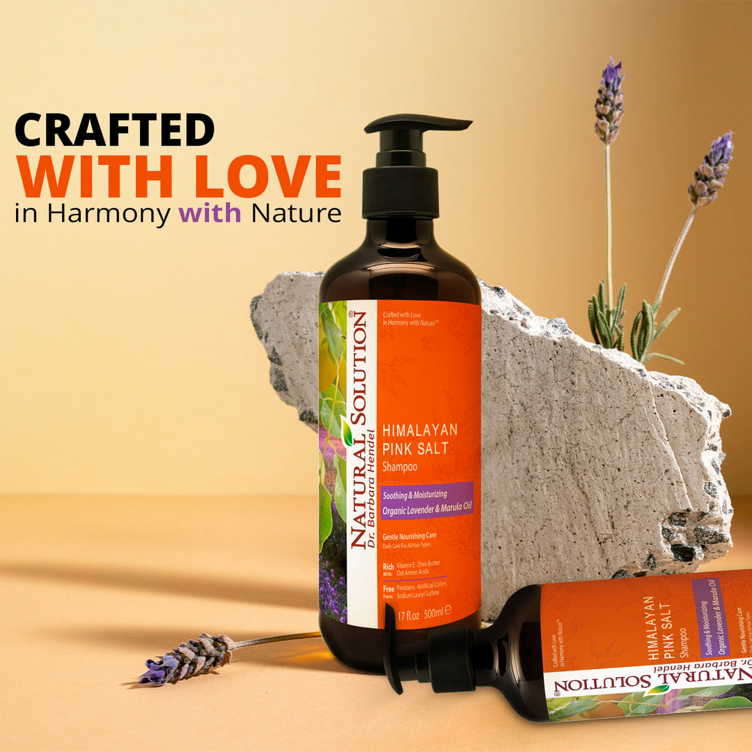 Soothing &amp; Moisturizing Shampoo with Organic Lavender &amp; Marula Oil - 500ml | Natural Solution