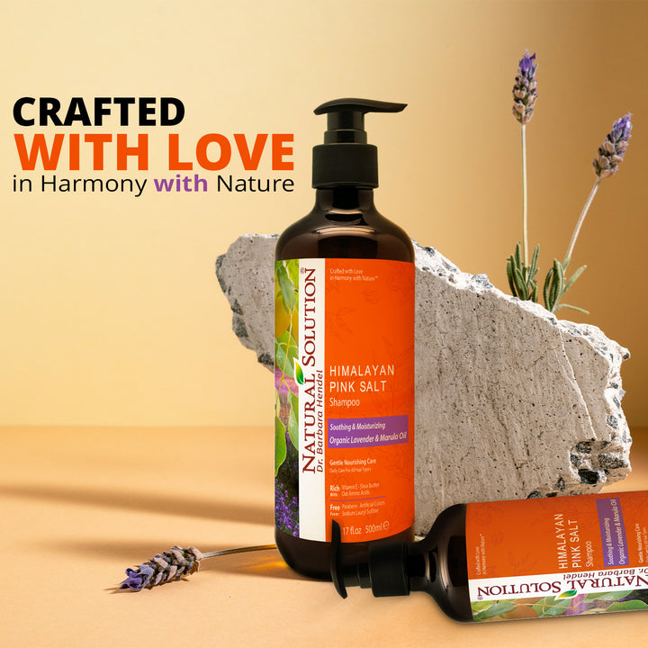 Soothing &amp; Moisturizing Shampoo with Organic Lavender &amp; Marula Oil - 500ml | Natural Solution