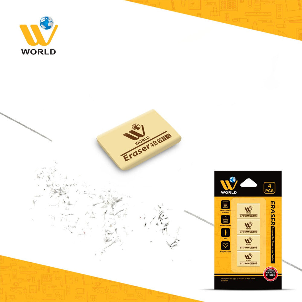 Erasers - 4 Pcs | WBM World