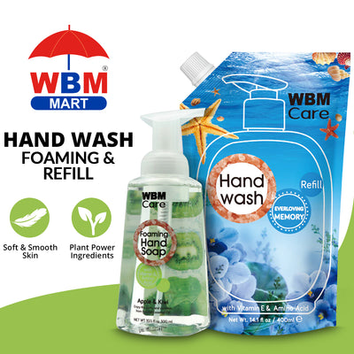 Everyday Hand Care with Foaming Hand Wash & Refill | WBM Care