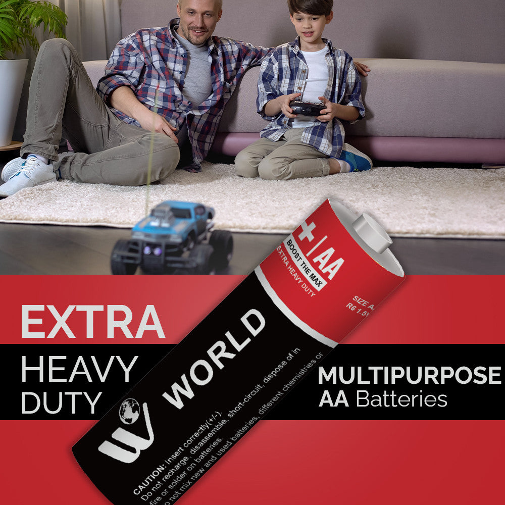Extra Heavy Duty Battery Cells AA | 4 Pcs | WBM World