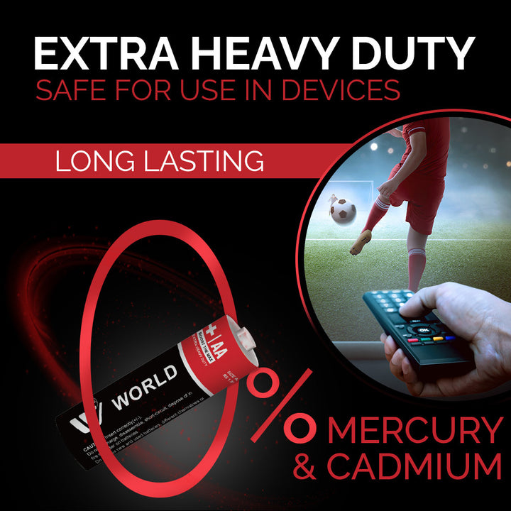 Extra Heavy Duty Battery Cells AA | 4 Pcs | WBM World