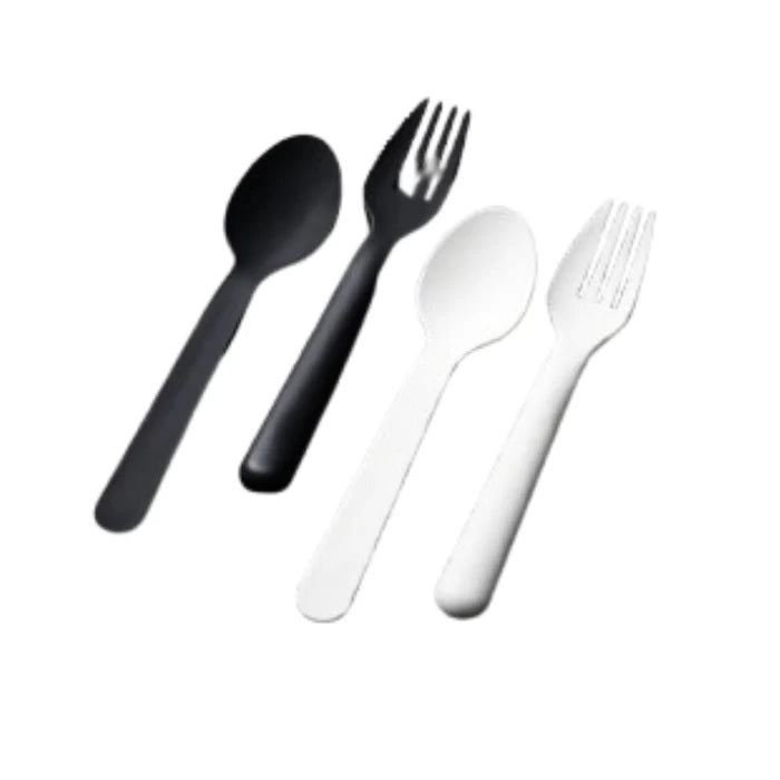 Black &amp; White Collection Magnetic Flatware Set (Fork &amp; Spoon) | WBM MART
