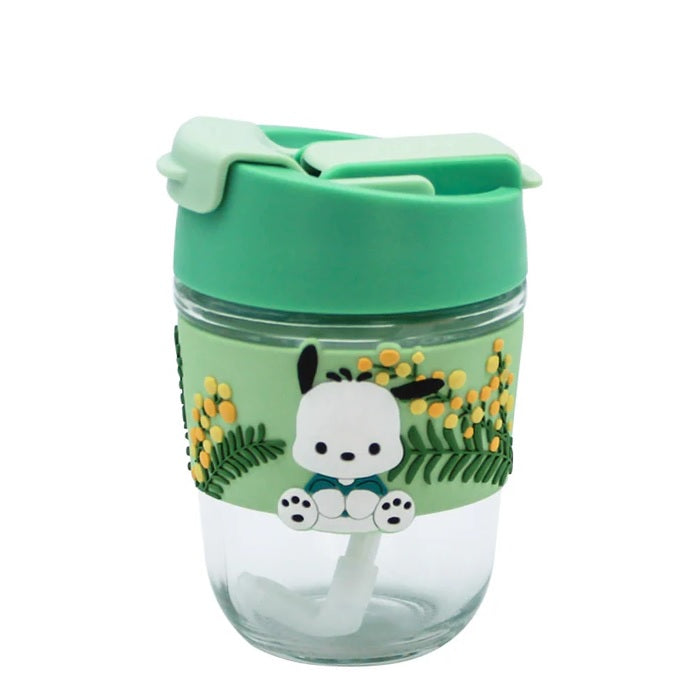 Sanrio characters Glass Bottle (350mL)(Pochacco) | WBM MART