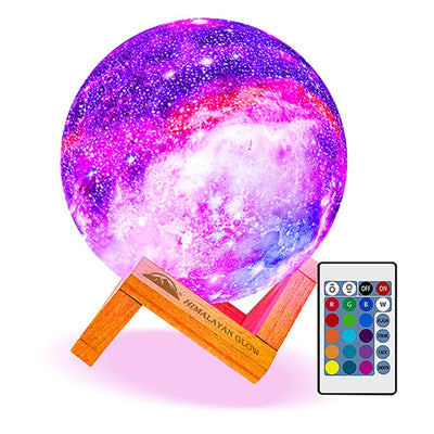 Galaxy Lamp, LED 3D Star Moon Light with Wood Stand | WBM Smart
